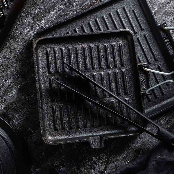 Тиган грил Muhler Tika MR-2826CI NEW 28x28cm, чугун