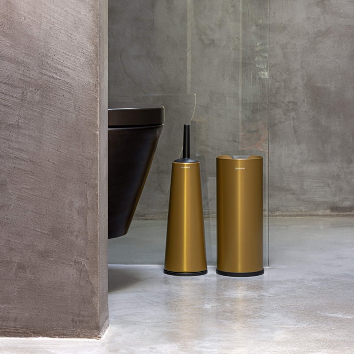 Suport pentru hârtie igienică de rezervă Brabantia ReNew Warm Gold