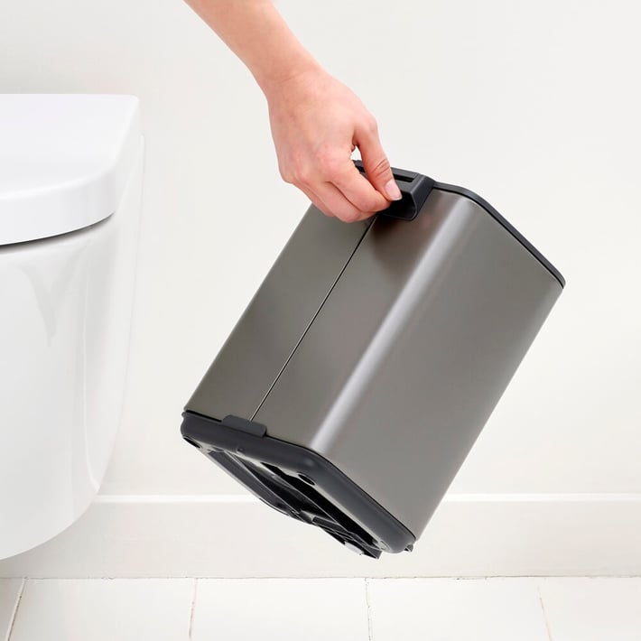 Coș de gunoi Brabantia Bo Pedal 4L, platină