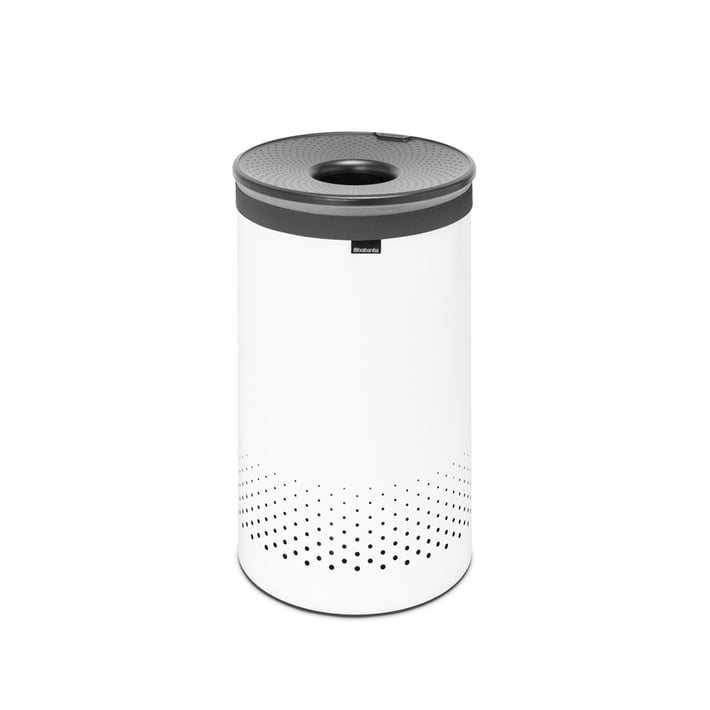 Кош за пране Brabantia 60L, White, пластмасов капак