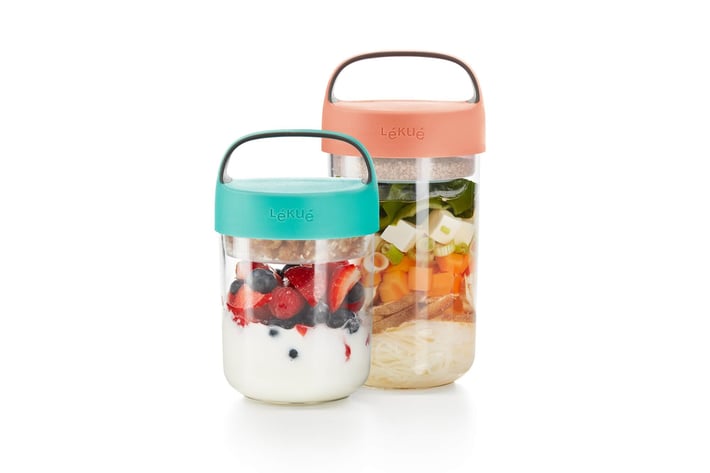 Купичка с отделения Lekue On The Go Coral 400ml