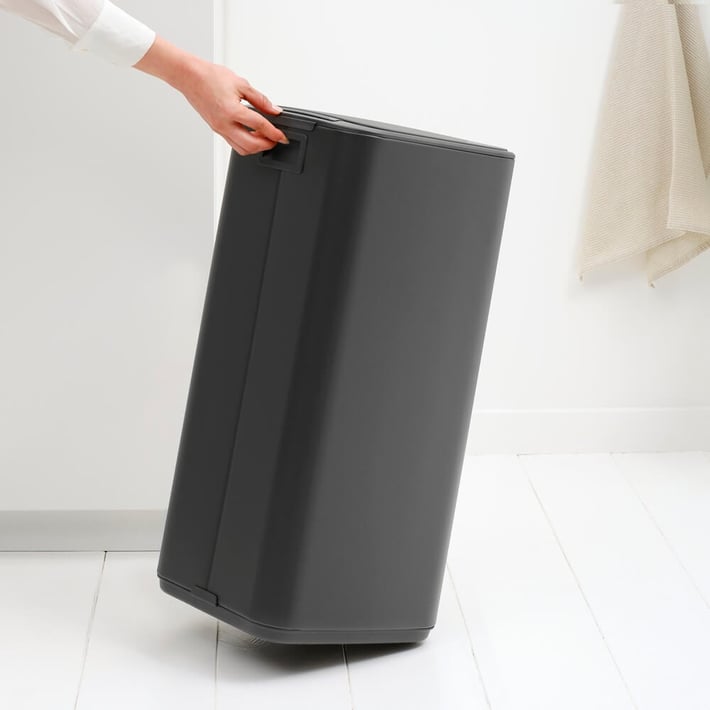 Coș de gunoi Brabantia Bo Pedal 30L, Mineral Infinite Grey