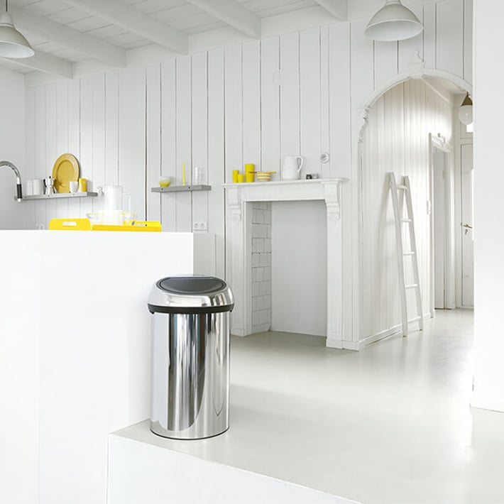 Кош за смет Brabantia Touch Bin 60L, Brilliant Steel