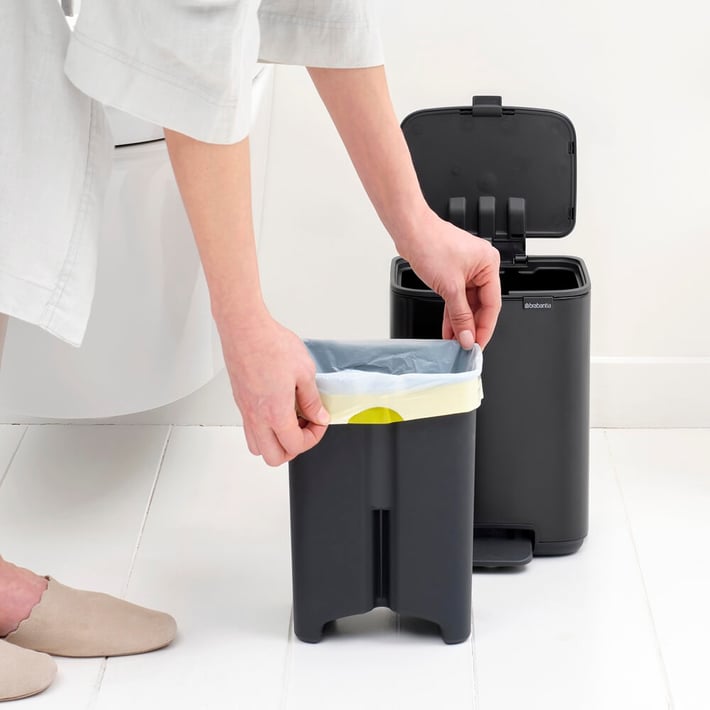 Coș de gunoi Brabantia Bo Pedal 4L, Matt Black