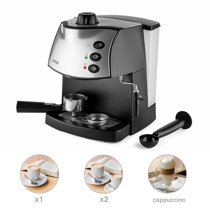 Промо-комплект Muhler Еспресо машина MCM-1587 + Кана за мляко на пяна MFF-44S