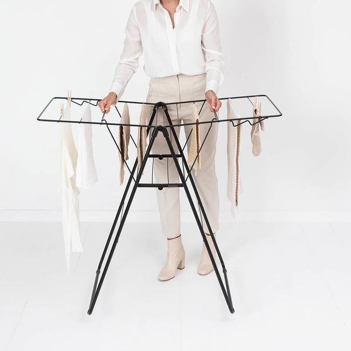 Сушилник за дрехи Brabantia Hangon, 15m, Matt Black