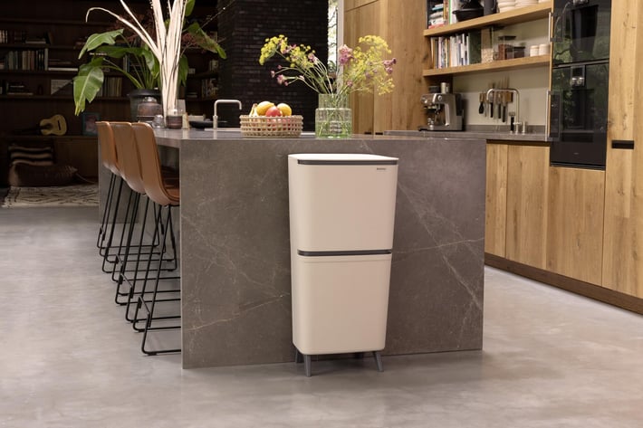 Recycle Bin Brabantia SortUp Hi 20+25L, Soft Beige