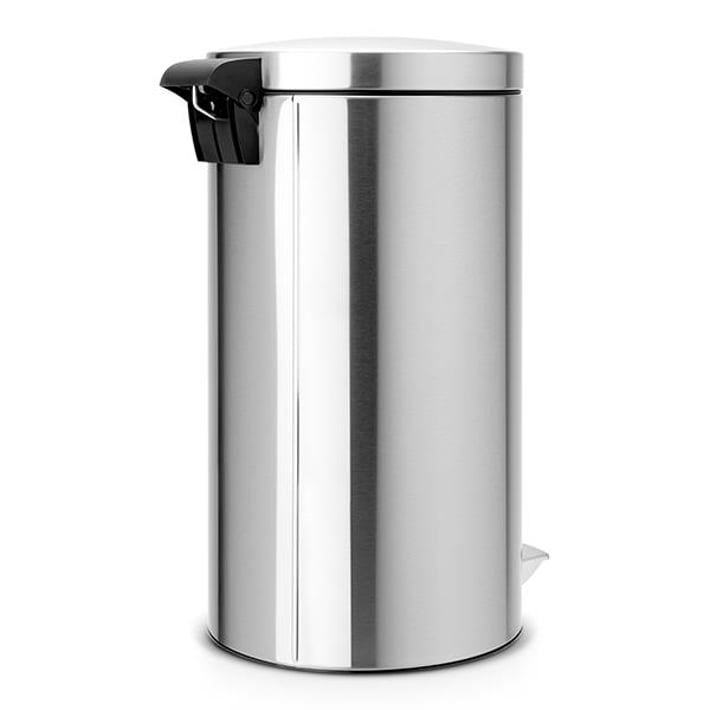 Кош за смет с педал Brabantia Silent Twin 2x20L, Matt Steel Fingerprint Proof