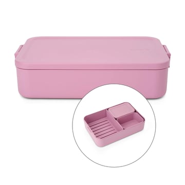 Lunch Box Brabantia Make&Take Lilac Pink Large, Plastic, Bento