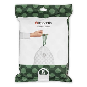 Торба за кош Brabantia PerfectFit Bo, размер R, 36L, 40 броя, пакет