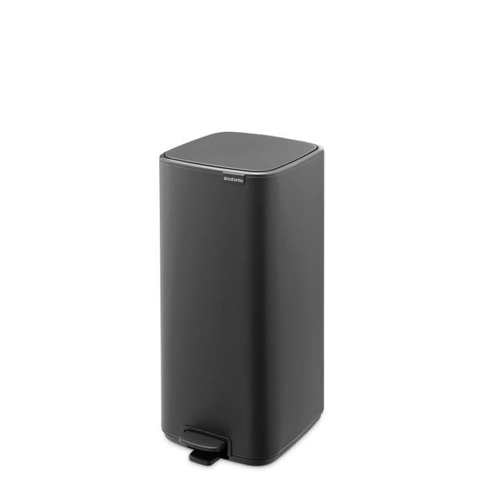 Coș de gunoi Brabantia Bo Pedal 30L, Mineral Infinite Grey