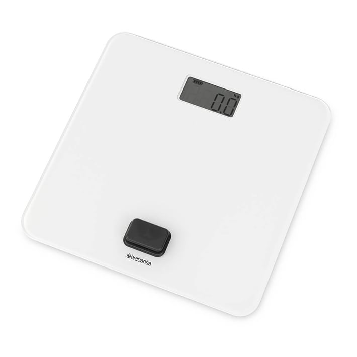 Дигитална везна за баня Brabantia ReNew White, работа без батерии