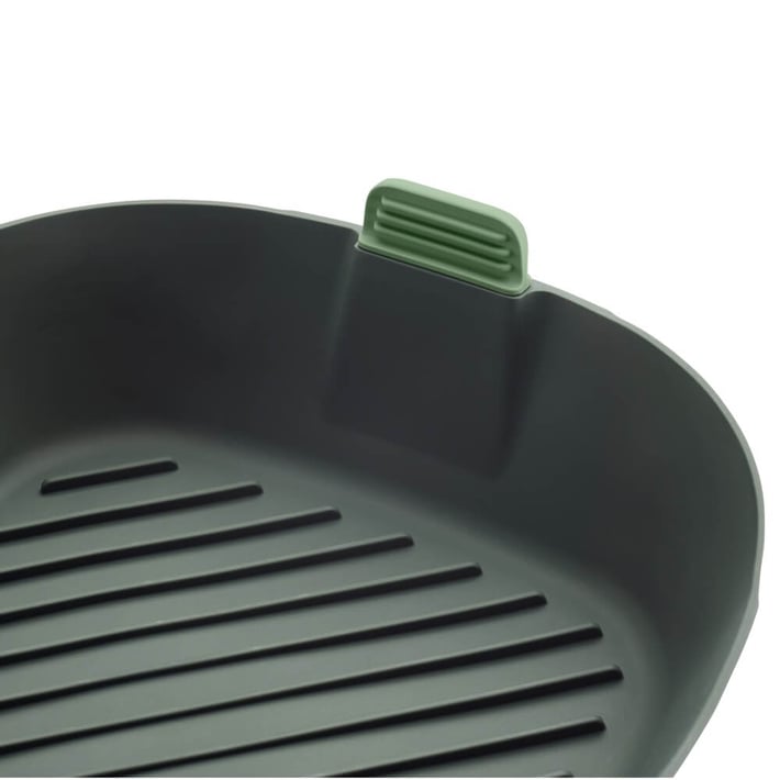 Кошничка за фритюрник с горещ въздух Lekue 22x22cm, оребрена