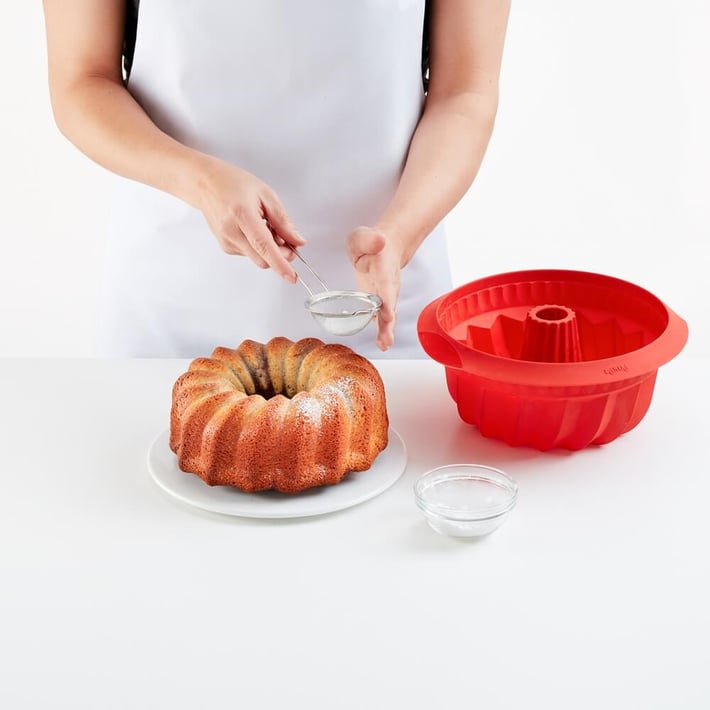 Форма за печене Lekue Ø22cm, силиконова, за кекс, дълбока