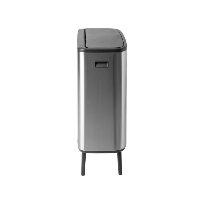 Кош за смет Brabantia Bo Touch Hi 2x30L, Matt Steel Fingerprint Proof