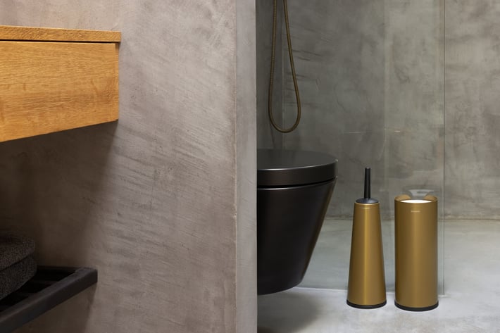 Perie de toaletă Brabantia ReNew Warm Gold