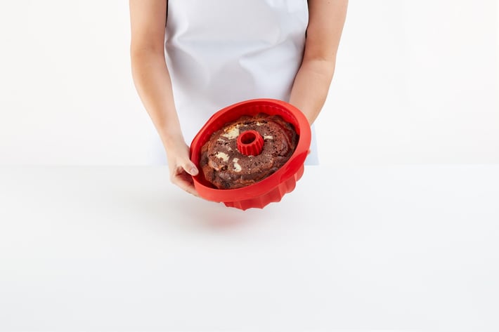 Форма за печене Lekue Ø22cm, силиконова, за кекс, дълбока