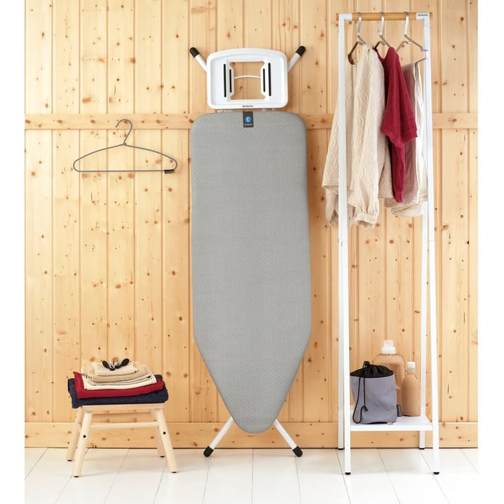 Маса за гладене Brabantia C 124x45cm с масивна поставка за ютия, Metallised