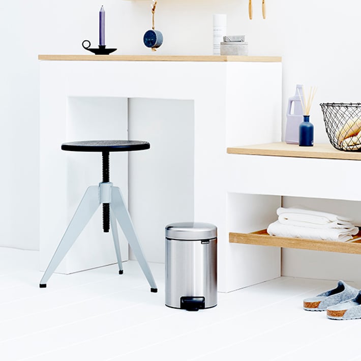 Кош за смет с педал Brabantia NewIcon 3L, Matt Steel Fingerprint Proof