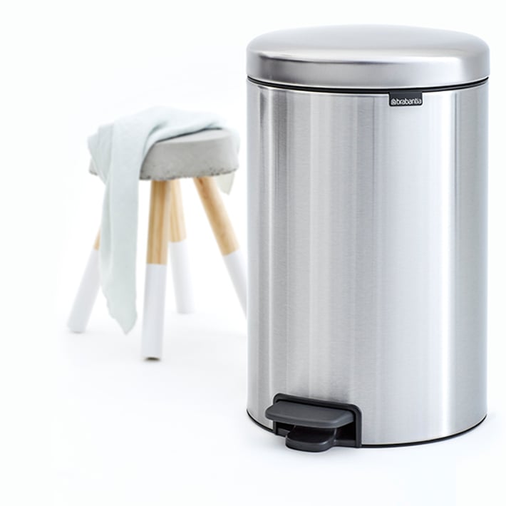Кош за смет с педал Brabantia NewIcon 20L, Matt Steel Fingerprint Proof