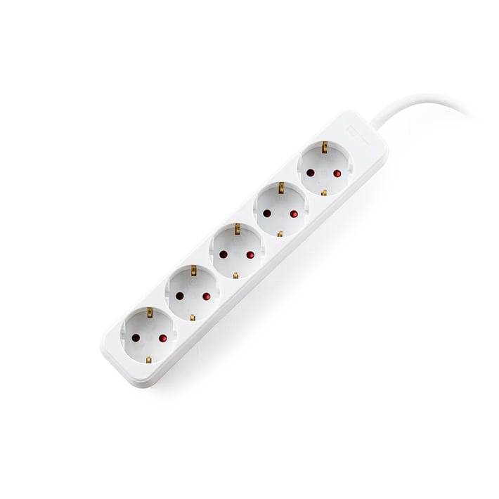 Разклонител Muhler 5G, Шуко, 1.5mm2,  5m дължина