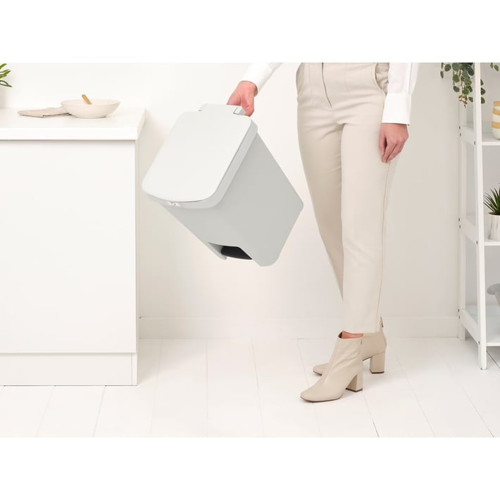Кош за смет с педал Brabantia StepUp 25L, Light Grey