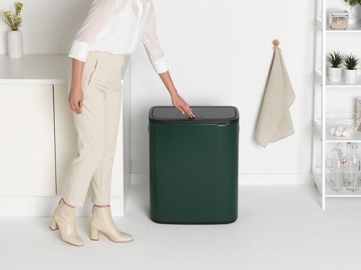 Кош за смет Brabantia Bo Touch 2x30L, Pine Green