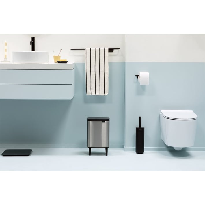 Кош за смет Brabantia Bo Small Hi 7L, Matt Steel Fingerprint Proof