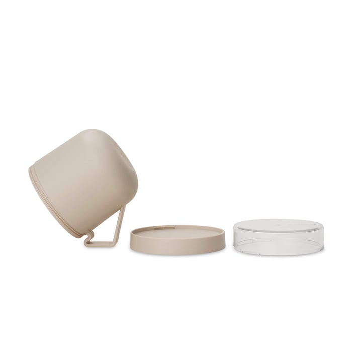 Pahar cu capac Brabantia Make&Take 600ml, Soft Beige