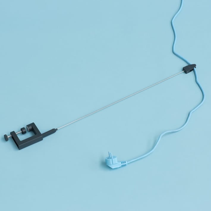 Окачвач за кабел Brabantia Dark Grey, гъвкав