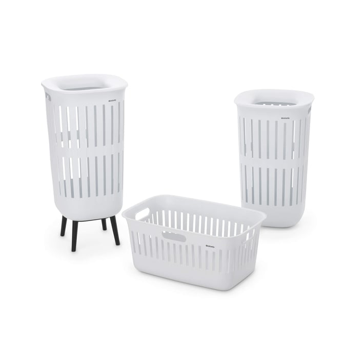 Laundry Basket Brabantia Collect-It Hi 55L, White