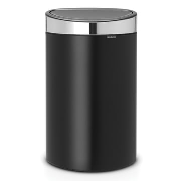 Кош за смет Brabantia Touch Bin New 40L, Matt Black, FPP капак