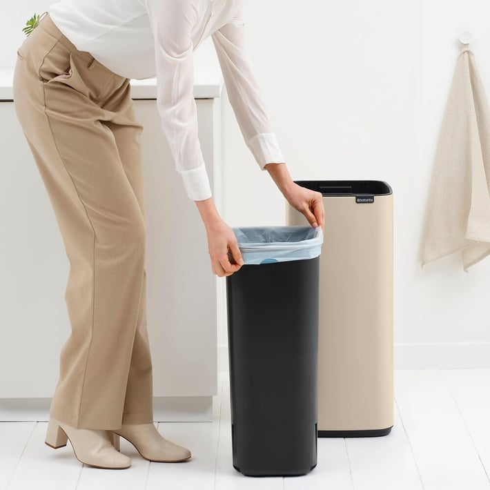 Coș de gunoi Brabantia Bo Touch 30L, Soft Beige