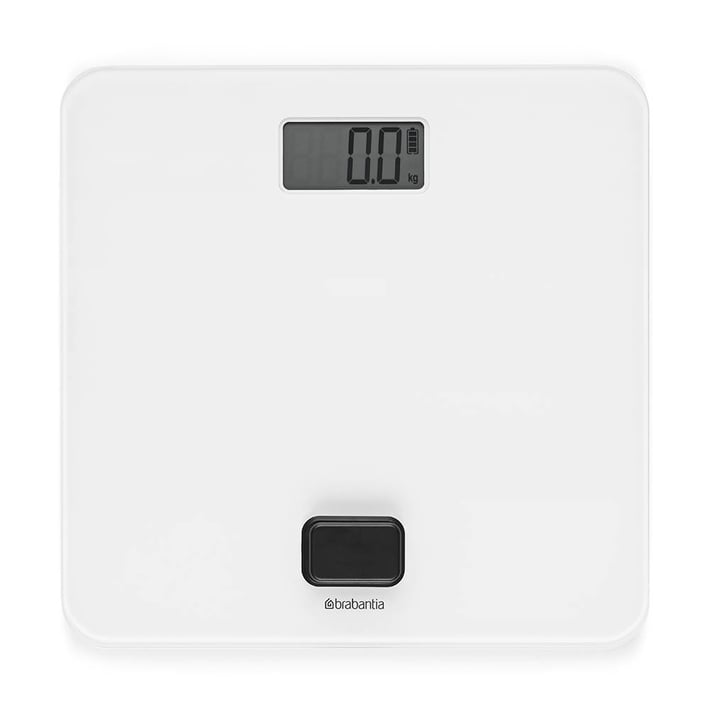 Дигитална везна за баня Brabantia ReNew White, работа без батерии
