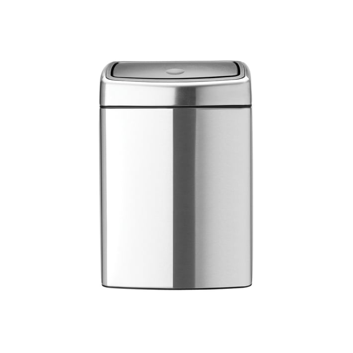 Кош за смет Brabantia Touch Bin 10L, Matt Steel Fingerprint Proof