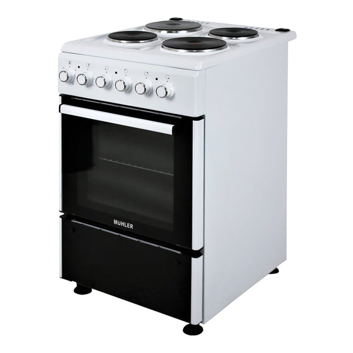 Промо-комплект Голяма готварска печка Muhler ELC-R501E 4E + комплект от 4 тави за печене Luigi Ferrero серия Ema