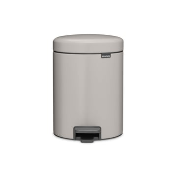 Coș de gunoi cu pedală Brabantia NewIcon 5L, Soft Grey
