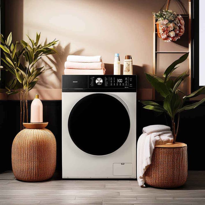 Промо-комплект Инверторна пералня Muhler IWM7140NWA, 7kg + Керамична парна ютия SI-2520C, 2400W