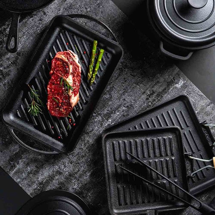 Grill Pan Muhler Tika MR-2416CI NEW 24x24cm, Cast Iron