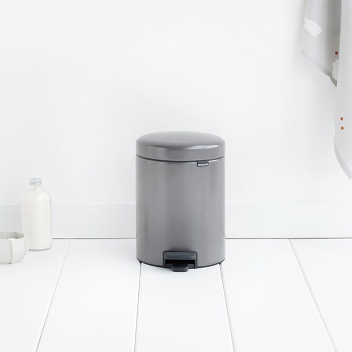 Кош за смет с педал Brabantia NewIcon 5L, Platinum