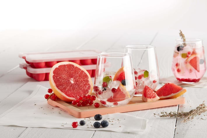 Форма за лед с капак Lekue, 18 топчета