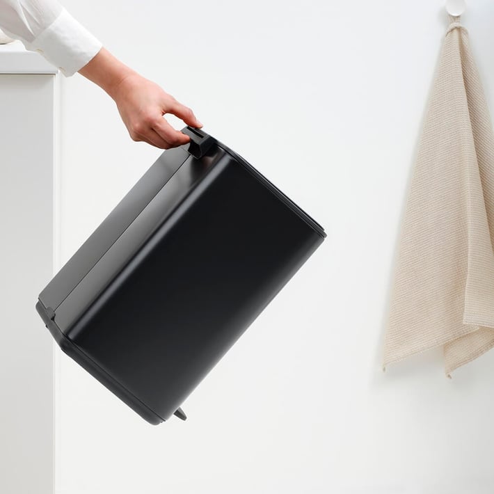 Coș de gunoi Brabantia Bo Pedal 12L, Matt Black