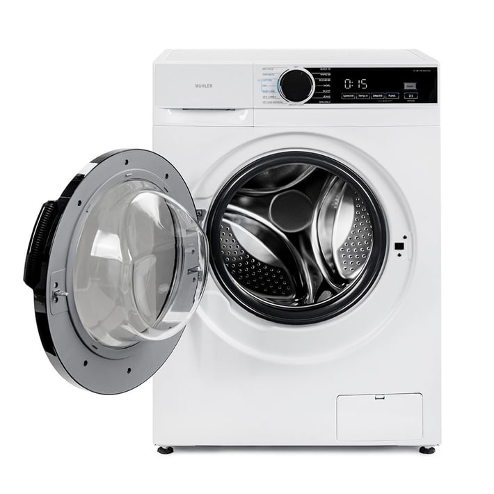 Промо-комплект Инверторна пералня Muhler IWM7120MWA, 7kg + Керамична парна ютия SI-2730C, 2600W