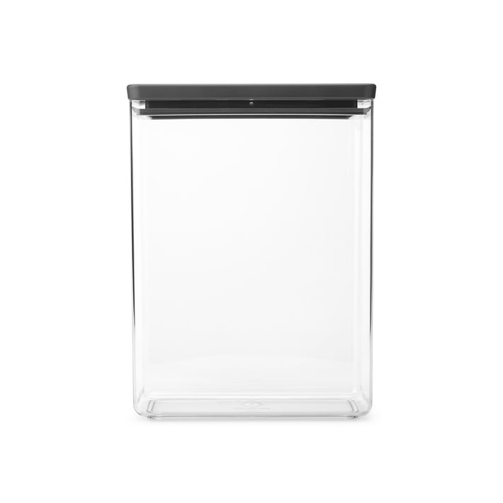 Кутия за съхранение на продукти Brabantia Tasty+ Stackable 5.4L, Dark Grey