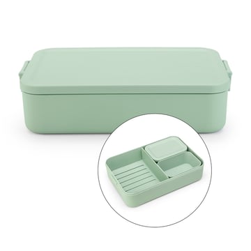 Кутия за обяд Brabantia Make&Take 2L, Jade Green, с разделители