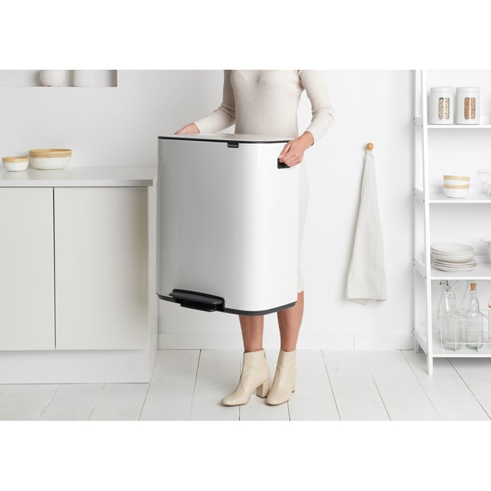 Кош за смет Brabantia Bo Pedal 60L, White