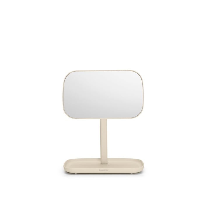 Огледало с поставка за принадлежности Brabantia ReNew Soft Beige