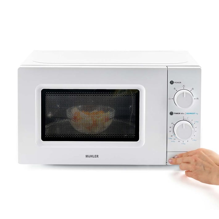 Микровълнова фурна MUHLER MO-5009 20L,бяла, механична