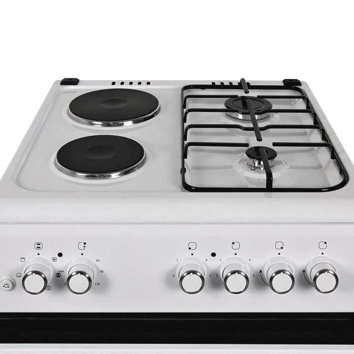 Голяма готварска печка Muhler ELC-600G, 2Г+2Е