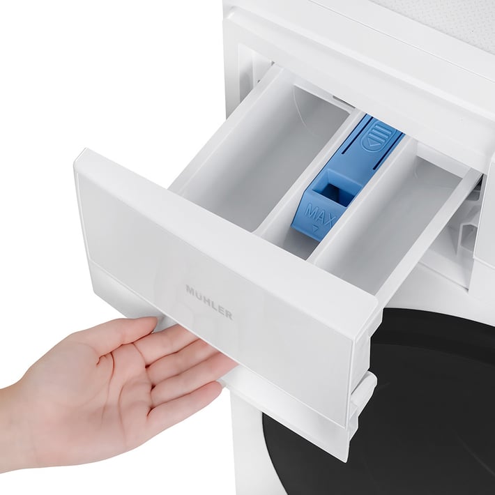 Промо-комплект Инверторна пералня Muhler IWM7120MWA, 7kg + Керамична парна ютия SI-2730C, 2600W